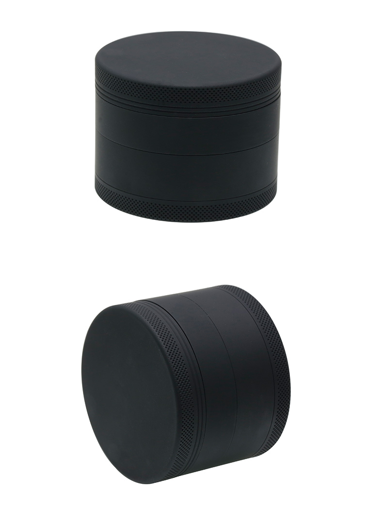 Diameter 63MM four layer rubber paint aluminum alloy smoke grinder custom logo 6119