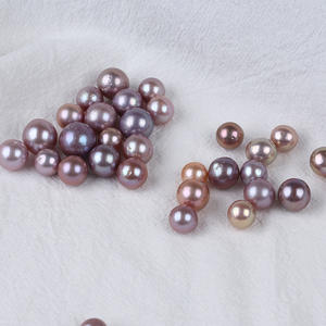 Collier de perles de rose d'eau douce naturelles de 10 à 12 mm, perles blanches irrégulières baroques semi-finies, bijoux faits à la main en DIY - Product Image 4