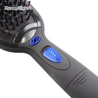Brosse sèche-cheveux ionique avec poignée en plastique Peigne électrique Application domestique Alimenté par batterie