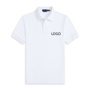 Polo Ralph Little Horse Men's Summer Embroidered Solid Casual Short Sleeve Pure Cotton Shirt