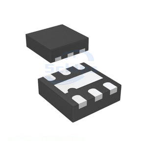 ไอซีจัดการพลังงาน (PMIC) NCP152MX300300TCG แบบมีสินค้าในสต็อก ไอซีควบคุมแรงดันไฟฟ้าแบบเชิงเส้น 3V/3V 6XDFN 6 XFDFN แบบมีแผ่นต่อสายภายนอก ขายส่งชิ้นส่วนอิเล็กทรอนิกส์ - Product Image 1