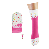 Mignon Kawaii Harajuku conception femme Happy Food chaussettes fruits Icepop équipage longueur robe tricotée personnalisée parfait cadeau de noël corps