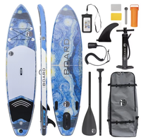 Planche à pagaie gonflable Stand Up Paddle 11'' en PVC, polyvalente pour lacs et rivières, avec garantie de 3 ans, OME Unisexe