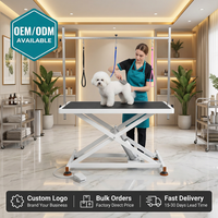 Table de toilettage pour animaux de compagnie de qualité supérieure pour les hôpitaux vétérinaires et les cliniques vétérinaires avec hauteur réglable et design en acier inoxydable