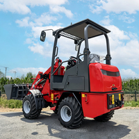 Mini Elektrischer Radlader Kleiner Frontlader 1000kg Traglast Elektrischer Mini-Frontlader 4WD Batteriebetrieben