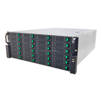 NVR professionnel 128 canaux à montage en rack, Super IP AI 12MP 8MP 4K, avec 16 canaux d'alarme, RAID 0 1 5 6 10, H.265+, 24 emplacements pour disques durs SATA