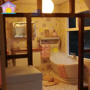 <span class=keywords><strong>2021</strong></span> Offre Spéciale nouvel An Cadeaux non assemblé en bois maison jouet pour la boutique de cadeaux avec des poupées - Product Image 3