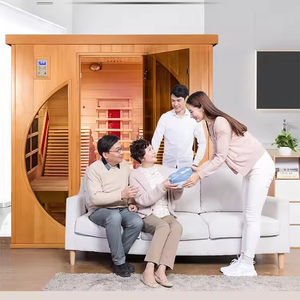 <span class=keywords><strong>2025</strong></span> tinh khiết Canada hemlock tuyết tùng đỏ nằm xuống hai người xa hồng ngoại phòng tắm hơi - Product Image 6