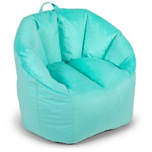 Sillón Puff para Niños, Adolescentes y Adultos, Duradero, Fácil de Limpiar, Mezcla de Nailon y Poliéster Azul Marino, Ligero, Recargable, Funda para Sillón Puff - Product Image 4
