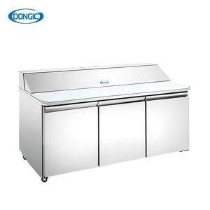 Bar à salade commercial en acier inoxydable Table de préparation des sandwichs Réfrigérateur <span class=keywords><strong>Saladette</strong></span> - Product Image 2