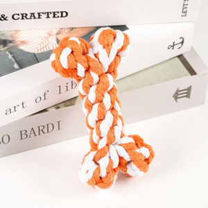 Juguetes para Mascotas, Hueso de Cuerda de Algodón para Perros, Juguete de Entrenamiento de Tamaño Mediano, Trenzas Anudadas, Juguetes de Cuerda Resistentes a Mordidas - Product Image 2