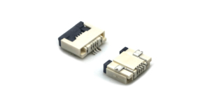 Connecteur FPC à pas de 0,5 mm H: 1,0 mm Type à rabat (5000 PCS/R) 1*4P - Product Image 3
