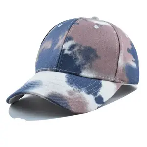 Wholesale Unisex Tie Dye Baseball Cap Couple Summer Sunshade Hat Colorful Outdoor Cap