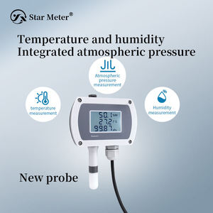 CWS29 Wall-mounted <strong>Indoor</strong> <strong>Temperature</strong> <strong>Humidity</strong> Atmospheric Pressure Transmitter LCD Display ABS Rail Mounting <strong>Sensor</strong> OEM - Product Image 2