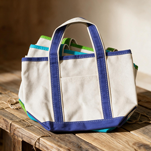 Sac fourre-tout mini personnalisé de haute qualité avec lettres, petit sac en toile robuste en coton avec poignée d'épaule pour courses et épicerie - Product Image 2