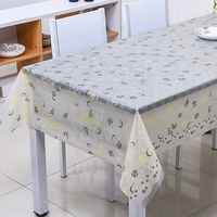 Nappe en PVC tissée florale RNPT, résistante à la chaleur, imperméable, anti-taches, personnalisable, certifiée SGS, luxe moderne pour la maison