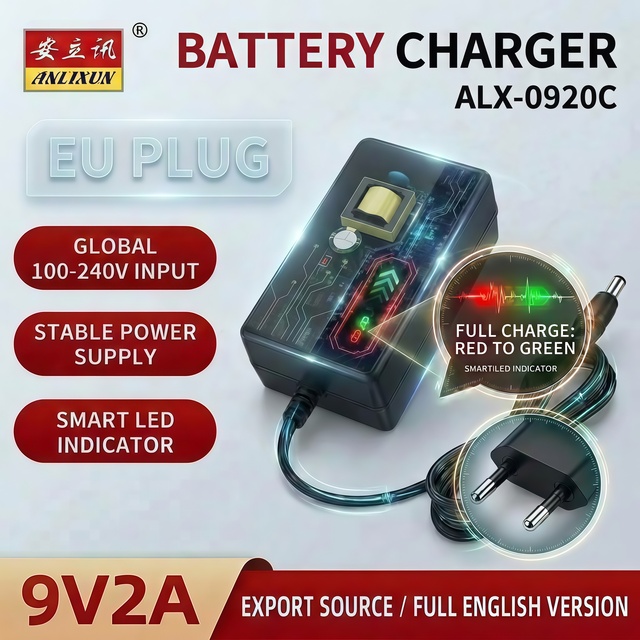 Manufacturer ALX-0920C  9V2A BATTERY CHARGER EU PLUG WALL TYPE