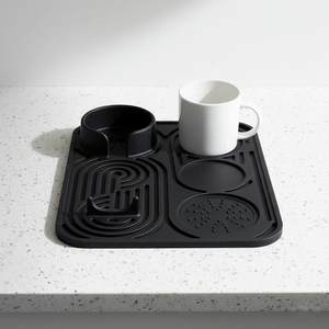 Tapis en silicone tout-en-un pour la préparation du café, grande surface résistante à la chaleur pour moulin à café, balance, filtre, filtre à café et cafetière - Product Image 5