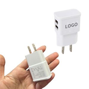 อะแดปเตอร์แปลงปลั๊กไฟแบบพกพา สีขาว จาก US เป็น EU 1A 220V พร้อมพอร์ต USB - Product Image 3