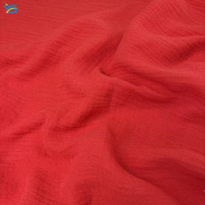 Tissu en crêpe <span class=keywords><strong>double</strong></span> couche 100 % <span class=keywords><strong>coton</strong></span> <span class=keywords><strong>de</strong></span> luxe, respirant, <span class=keywords><strong>double</strong></span> <span class=keywords><strong>gaze</strong></span>, tissu seersucker pour chemise - Product Image 3