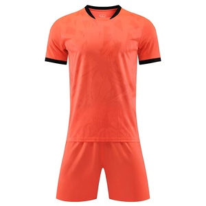 Kit personnalisé Miosen, maillot de foot mixte adulte, orange, polyester, vêtement de sport avec bordure noire, imprimé thermiquement - Product Image 1