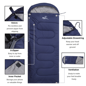 Nouvelle promotion Sac de couchage d'hiver pour le camping en plein air en toutes saisons Imperméable - Product Image 3