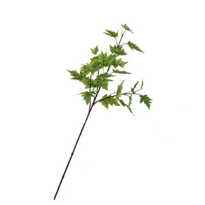 ZhiXia - Hojas de Arce Artificiales Verdes, Estilo Bosque, Tela Suave, Ecológicas, Duraderas, 85 cm, Decoración Floral para el Hogar, Exteriores y Bodas - Product Image 6