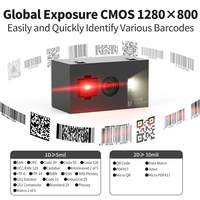 Lecteur de codes-barres intégré Xincode 2D Mini QRCode Scanner 1280*800 Capteur à obturateur global Moteur de numérisation QR Module de numérisation de code QR