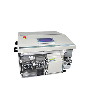 Full Automatic Coaxial COAX <b>Communication</b> IPEX <b>Cable</b> Wire Multi Plastic Layers Skin Cutting and Stripping Machine - Product Image 4