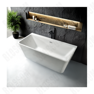 <span class=keywords><strong>Baignoire</strong></span> rectangulaire autoportante moderne, simple et légère - Luxe - Rayures verticales - Product Image 2