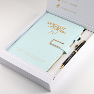 Set Regalo Aziendale Agenda in Pelle A5 Promozionale Blocco Note Personalizzato con Logo Copertina Rigida Set Regalo con Penna - Product Image 1