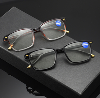 Nouvelles lunettes anti-lumière bleue en résine haute définition avec éléments décoratifs métalliques et têtes de pile métalliques, procédé de peinture par pulvérisation