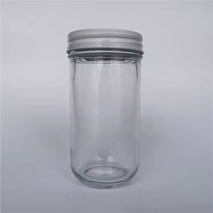 Bocal Mason en verre rond à large bouche de 350ml 12oz avec couvercle bocal de stockage des aliments hermétique - Product Image 5