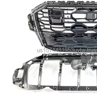 Calandre avant de voiture PNB de haute qualité, noir brillant ABS, neuve avec ACC pour Audi Q7 RSQ7 2020-2023, installation facile