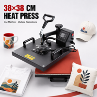 Presse à chaud multifonctionnelle 15-en-1 de 15x15 pouces pour la sublimation et l'impression par transfert thermique sur t-shirts