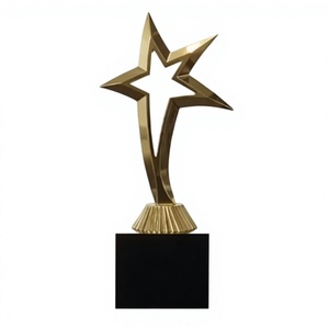 Trofeo estrella personalizado para premios de reconocimiento empresarial. - Product Image 1