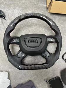 Volant en fibre de carbone MOTORS pour <span class=keywords><strong>Audi</strong></span> A3 A4 A5 A6 A7 RS RS3 RS4 RS5 RS6 RS7 <span class=keywords><strong>S</strong></span>-<span class=keywords><strong>line</strong></span> SQ5 S3 S4 S5 S6 - Product Image 1