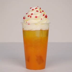 Modelo de batido falso de 500ml para decoración de escaparates de tiendas de té boba, zumos de frutas, postres espolvoreados, matcha DIY, galletas y crema de vainilla - Product Image 4