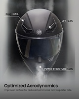 Helm Full Face ILM Terlaris untuk Motor Trail, Bahan ABS, Bersertifikasi ECE, Dual Visor, Quick Release, Warna Biru Roliin MF509