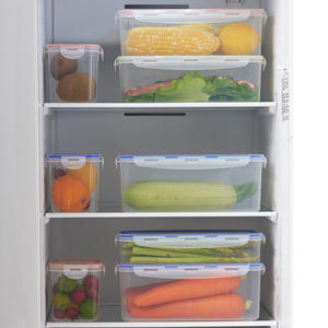 <b>Plastic</b> Transparent Rectangular Food <b>Storage</b> Boxes With Lids For Refrigerator Organization - Product Image 4