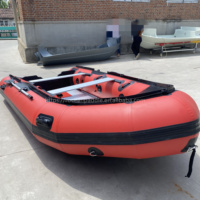 Bateau pneumatique robuste pour 8 personnes, bateau en caoutchouc, bateau de sauvetage gonflable avec plancher en aluminium