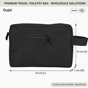 Customizable Bulk Makeup Cosmetic Travel Pouch Zipper <strong>for</strong> <strong>Women</strong> and Men Shaving Dopp Kit Custom <strong>Toiletry</strong> <strong>Bag</strong> - Product Image 4