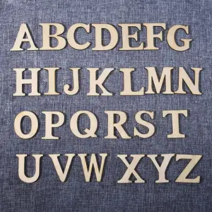 Di legno Alfabeto Lettera di Legno Caso Lettere Numeri In Legno per Arte E Mestieri