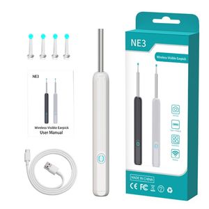 Kit de herramientas de eliminación de cera de oído Visual inteligente inalámbrico <span class=keywords><strong>WiFi</strong></span> Ear Pick Cleaner Camera para acampar Senderismo - Product Image 6