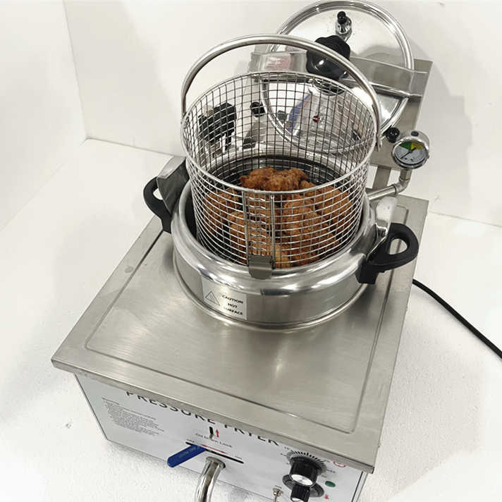 業務用ガスフライヤー ステンレススチール製ディープファット