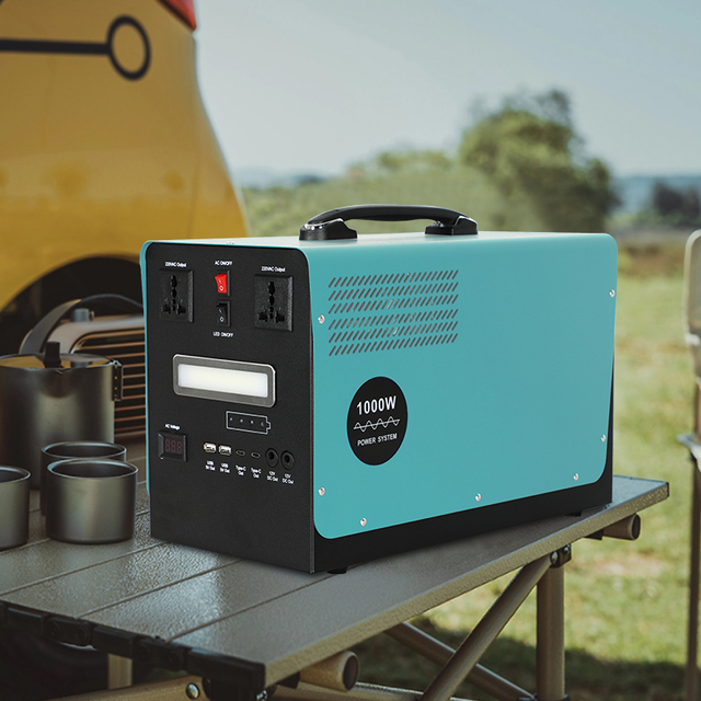 New Design Portable Solar Power Station With AC Output 500W 1000W 1500W Solar Power System
