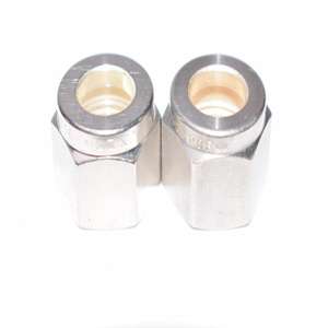 Lotto di <span class=keywords><strong>2</strong></span> NUOVI Terminali per Tubi dell'Aria in Acciaio Inox 316 POF-LZX - Product Image 1