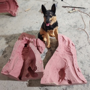 Molde de Silicona Barato Directo de Fábrica para Estatuas de Animales, Decoración de Jardín Exterior - Product Image 1