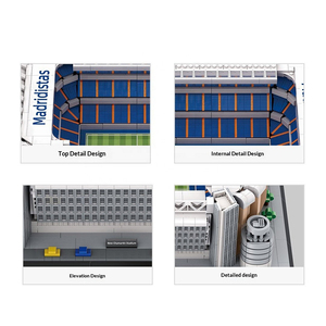 7215 España <span class=keywords><strong>Madrid</strong></span> Nuevo <span class=keywords><strong>Estadio</strong></span> Chamartin Modelo de Construcción Modular Edificio Emblemático Pequeñas Partículas Juguete Infantil Regalo 3471 piezas - Product Image 4
