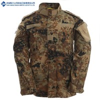 Mode tout nouveau allemand multicolore Camo imperméable respirant tissu tissé hommes tactique uniforme costume